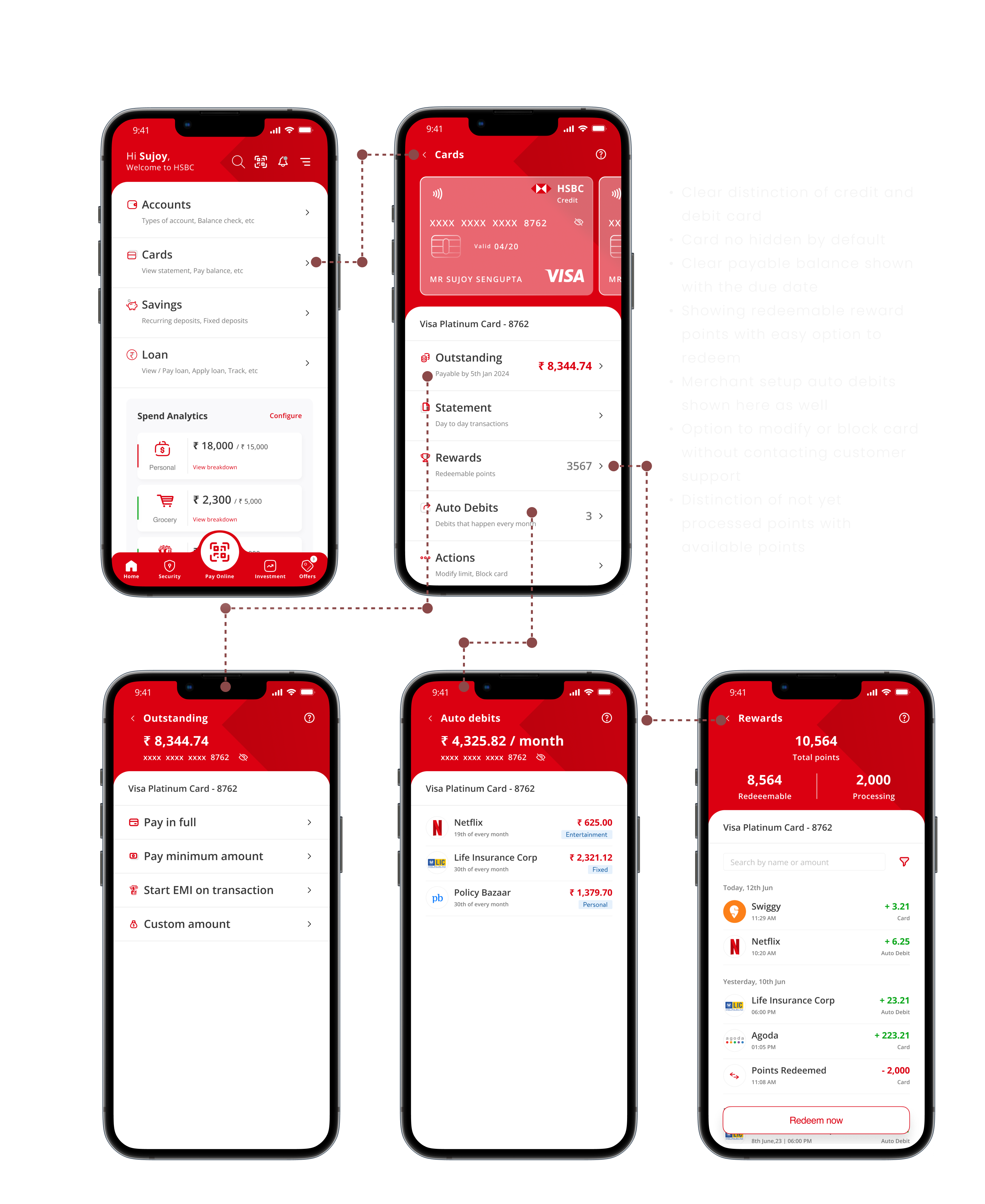 Cards section redesign