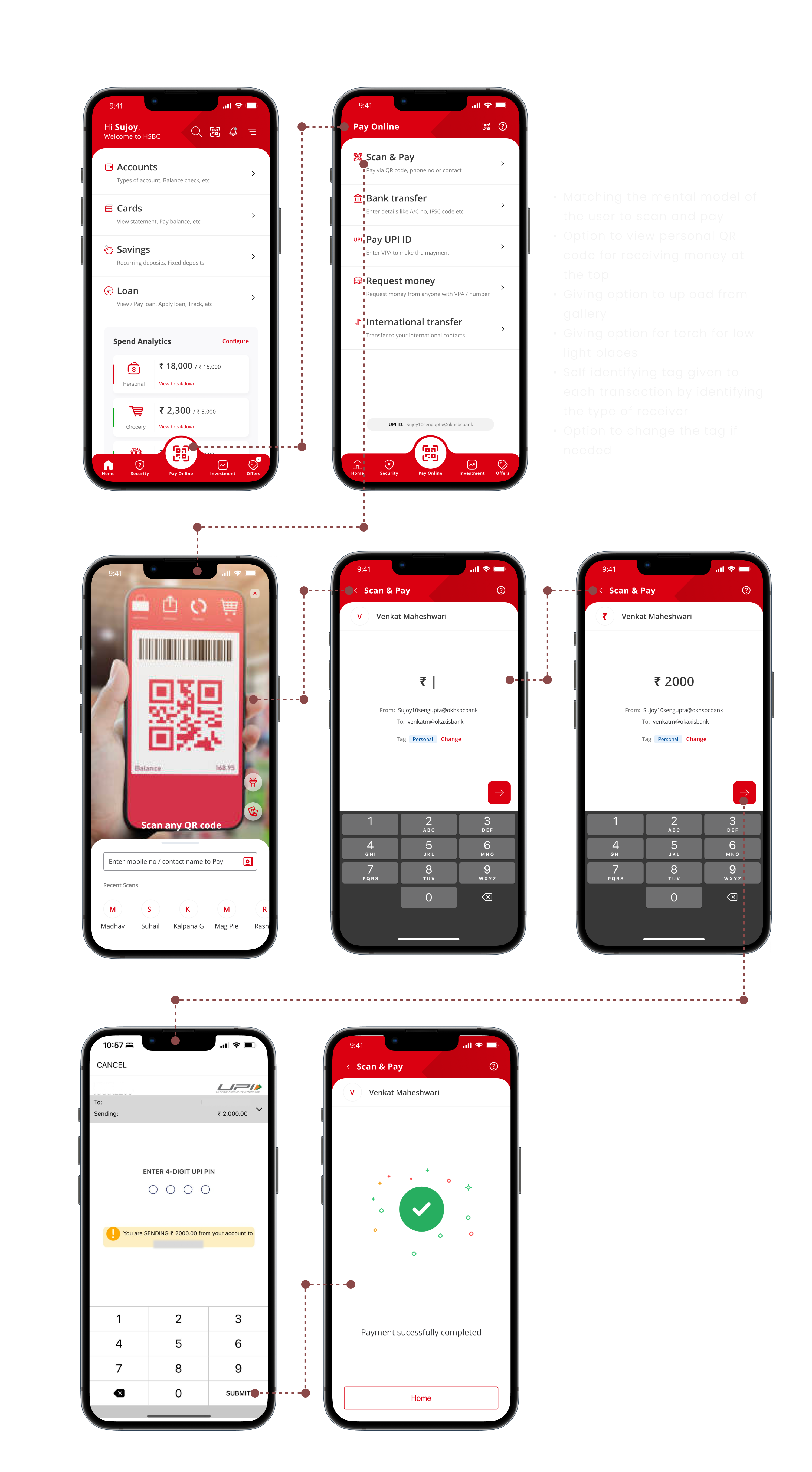 Payments section redesign