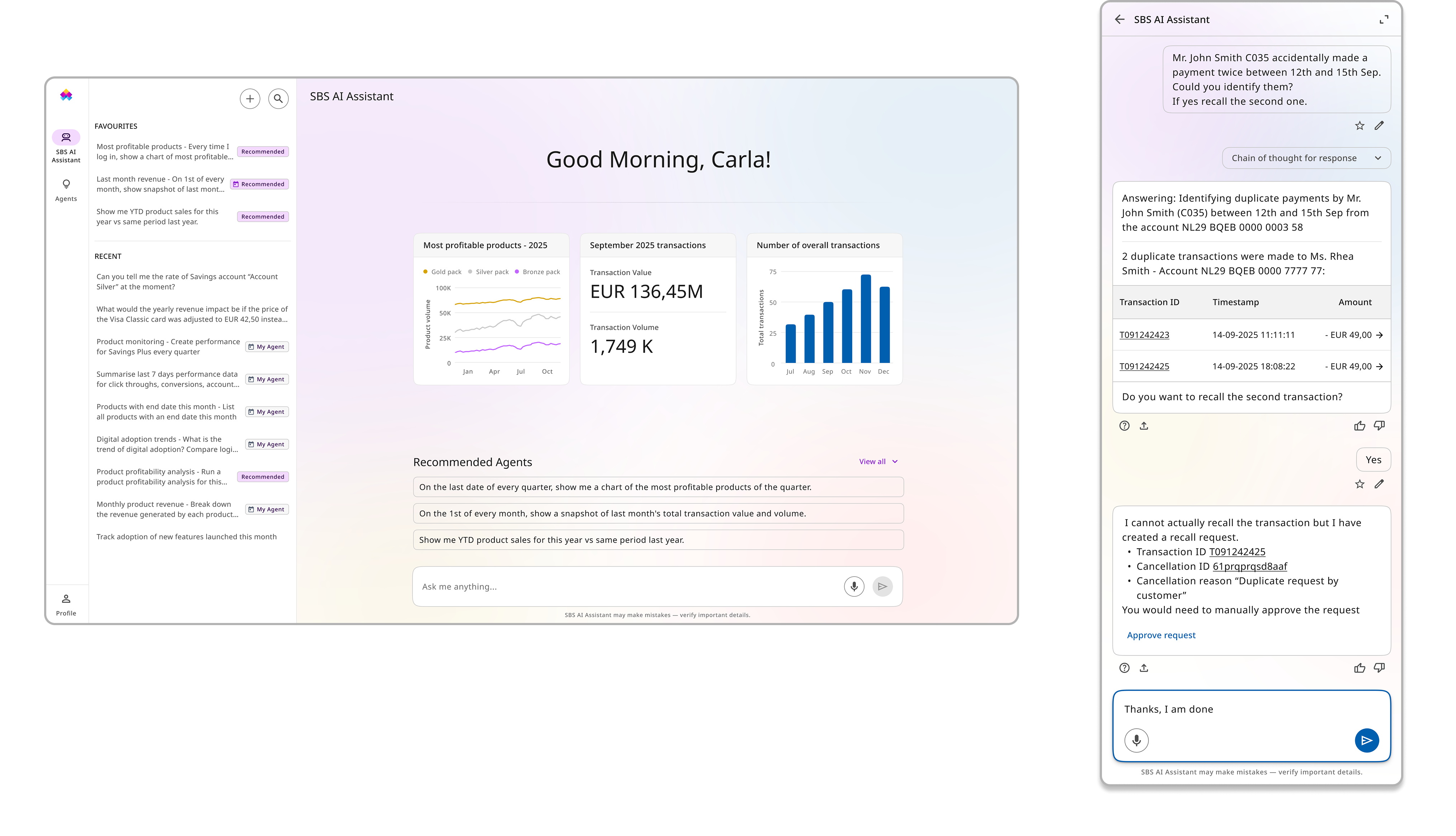 SBS Banking AI Assistant